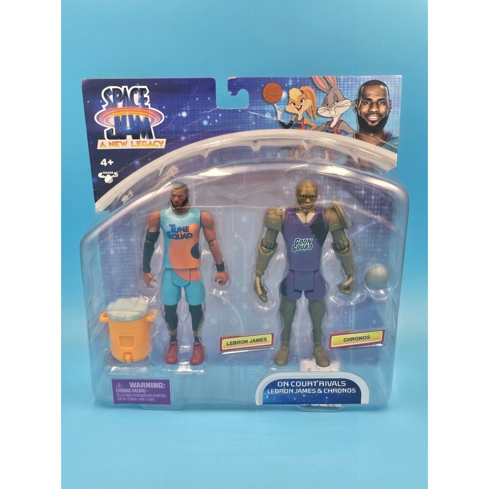 Space Jam A New Legacy Lebron James & Chronos On Court Rivals Action Figures NEW